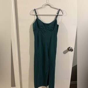 Target brand emerald midi dress